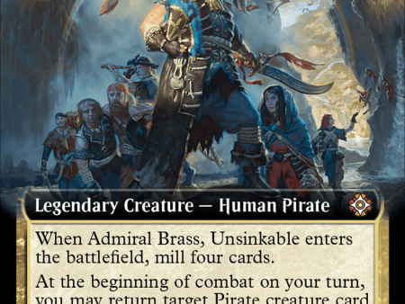 Admiral Brass, Unsinkable (Extended Art) [The Lost Caverns of Ixalan Commander] Sale