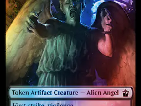 Alien Angel    Clue (0053) Double-Sided Token (Surge Foil) [Doctor Who Tokens] Online Sale