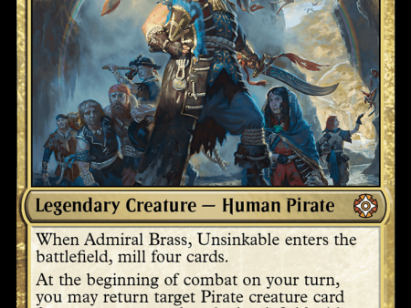 Admiral Brass, Unsinkable [The Lost Caverns of Ixalan Commander] For Discount