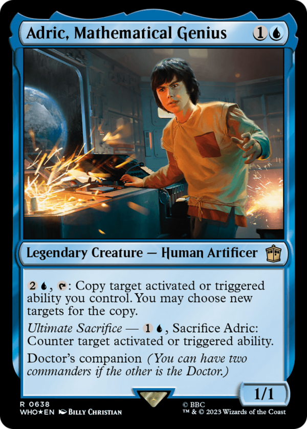 Adric, Mathematical Genius (Surge Foil) [Doctor Who] Online Sale