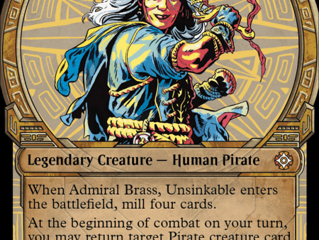 Admiral Brass, Unsinkable (Showcase) [The Lost Caverns of Ixalan Commander] Online Sale