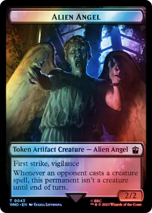 Alien Angel    Food (0057) Double-Sided Token (Surge Foil) [Doctor Who Tokens] For Discount