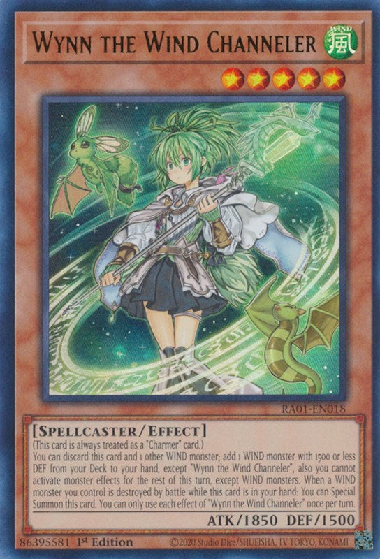 Wynn the Wind Channeler [RA01-EN018] Ultra Rare Cheap